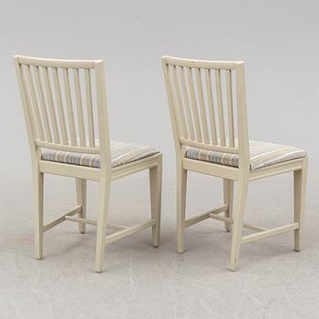 a set of six chairs, second half of the 20th century.