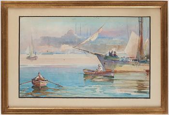 UNKNOWN ARTIST, watercolor, with signatur, dated 1923.
