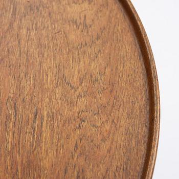 Ejner Larsen & Aksel Bender Madsen, a circular teak table model "1804", cabinetmaker Willy Beck, Copenhagen, 1950s.