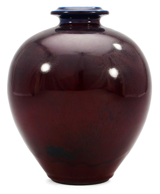 A Berndt Friberg stoneware vase, Gustavsberg studio 1970.