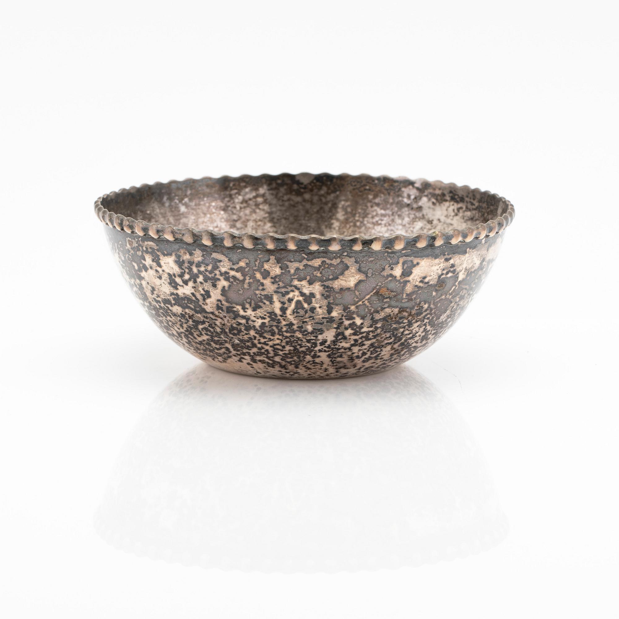 K. Andersson, skål, silver, Stockholm, 1918.