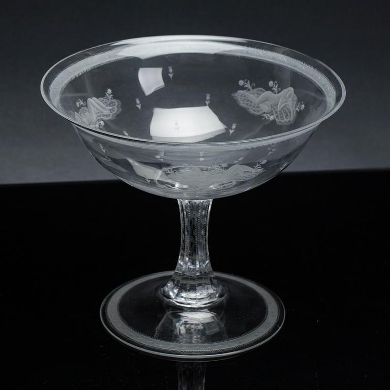 An EDWARD HALD glass bowl, 1923.