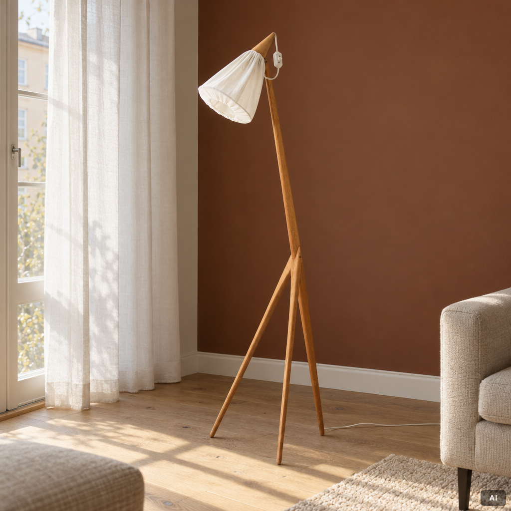 Uno & Östen Kristiansson, Floor lamp, “Giraffen”, Luxus, 1950s.