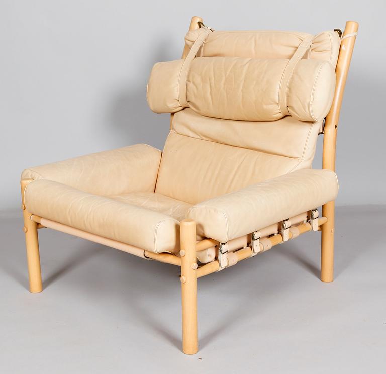 FÅTÖLJ MED FOTPALL, Arne Norell, Inca.