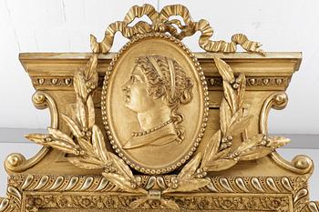 Spegel med konsolbord, 1800-talets slut.