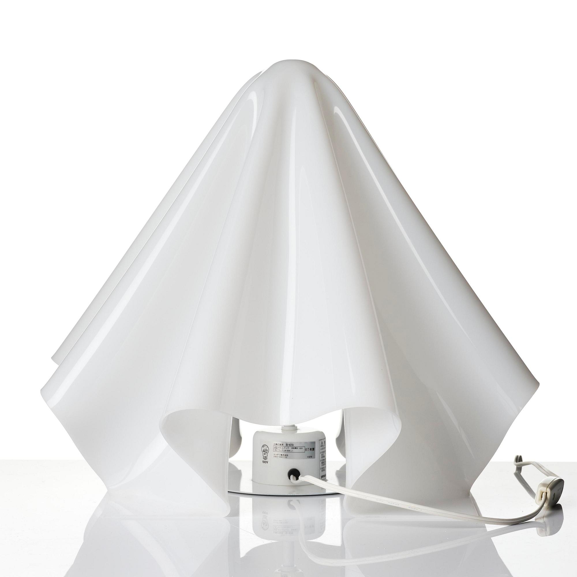 Shiro Kuramata, bordslampa, "Oba-Q", Yamagiwa, Japan, efter 1972.