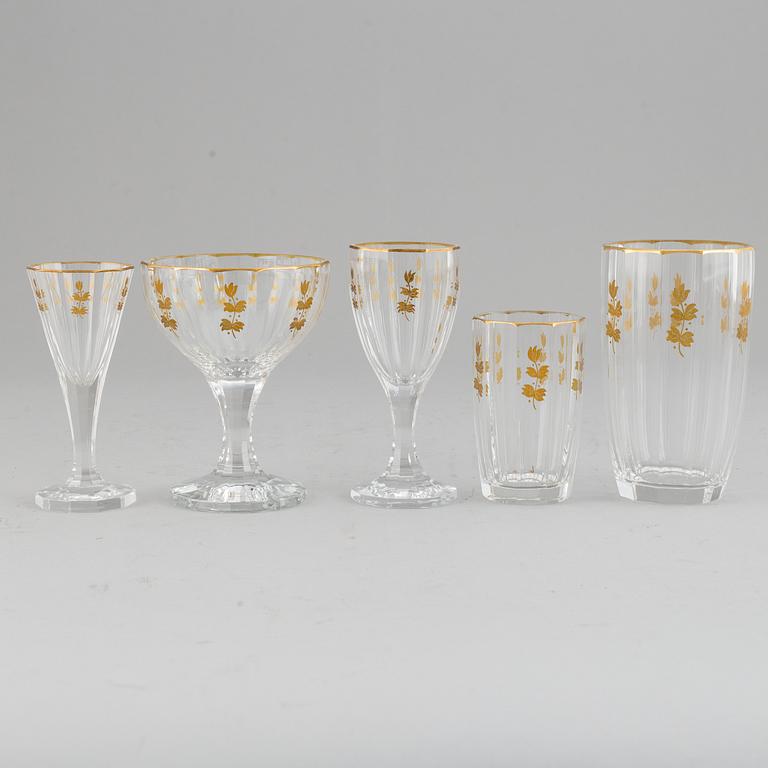 A Kosta 'Lagergren' glass service. (65 pieces).