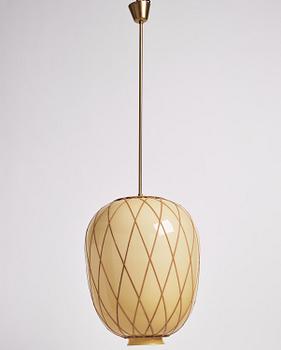 Harald Notini, taklampor, ett par, modell "11555", Arvid Böhlmarks Lampfabrik, Stockholm, 1940-tal.