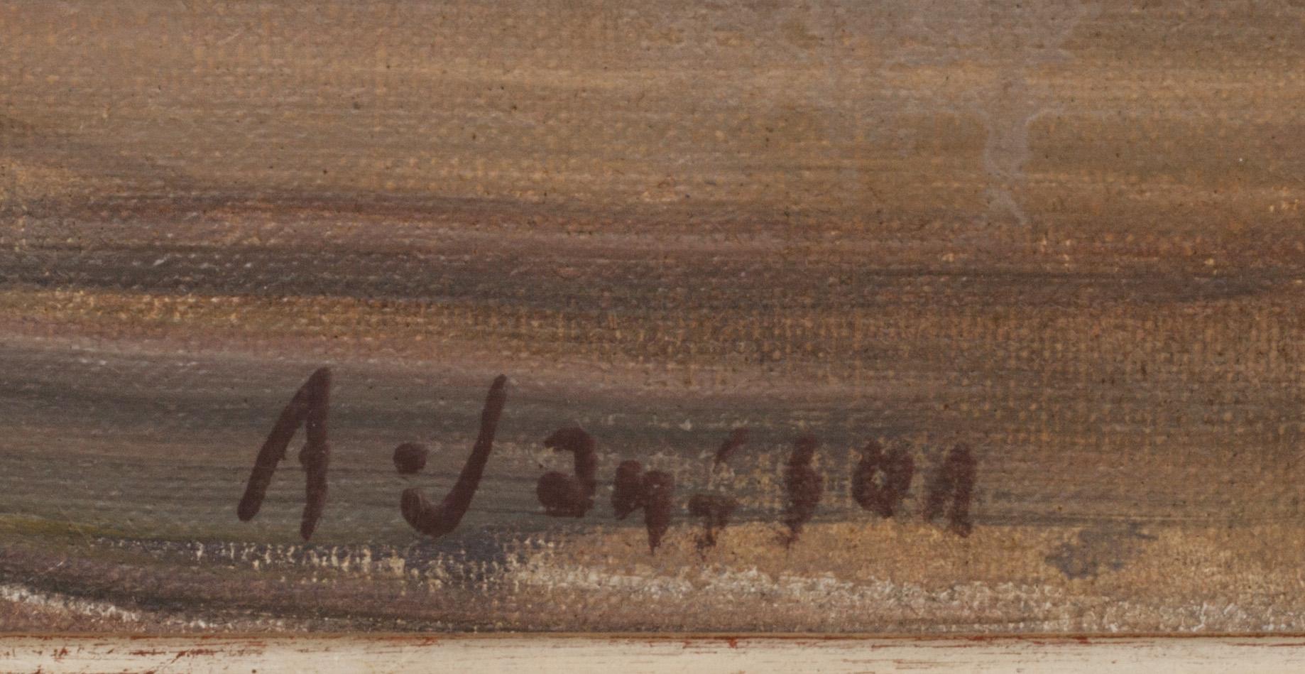 ALVAR JANSSON, olja på duk, signerad.