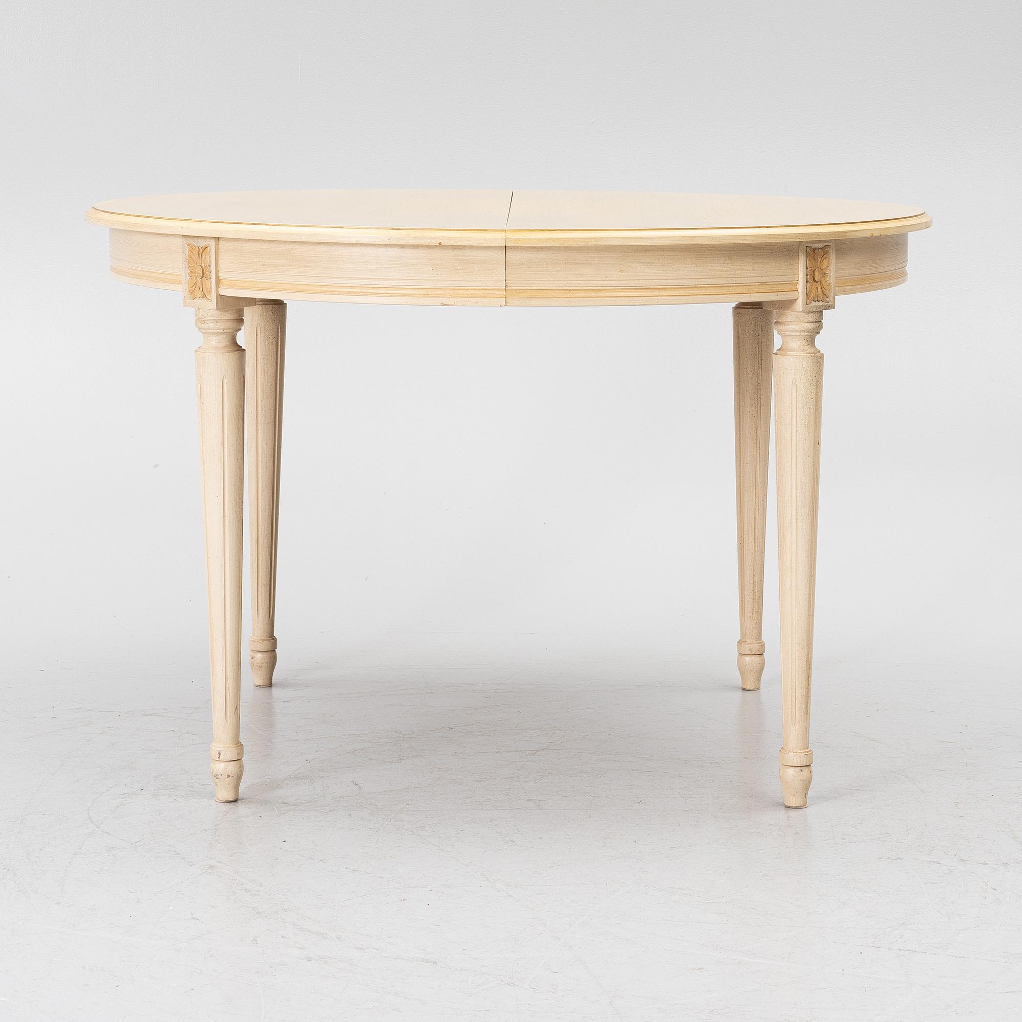 A dining table, Gustavian style, late 20th Century.