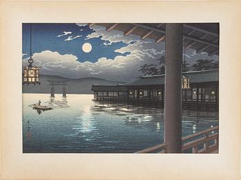 Koitsu Tsuchiya, woodblock print in colours.