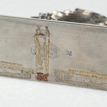 Anna Petrus, a pewter bookend for Svenskt Tenn, Stockholm, 1930.