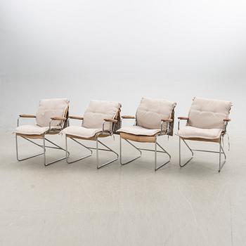 Sam Larsson, armchairs, 4 pcs, "Sam", Dux, 1980s.