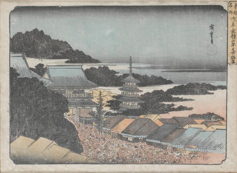 Ando Utagawa Hiroshige, Landskap, ur; "Toto Meisho".