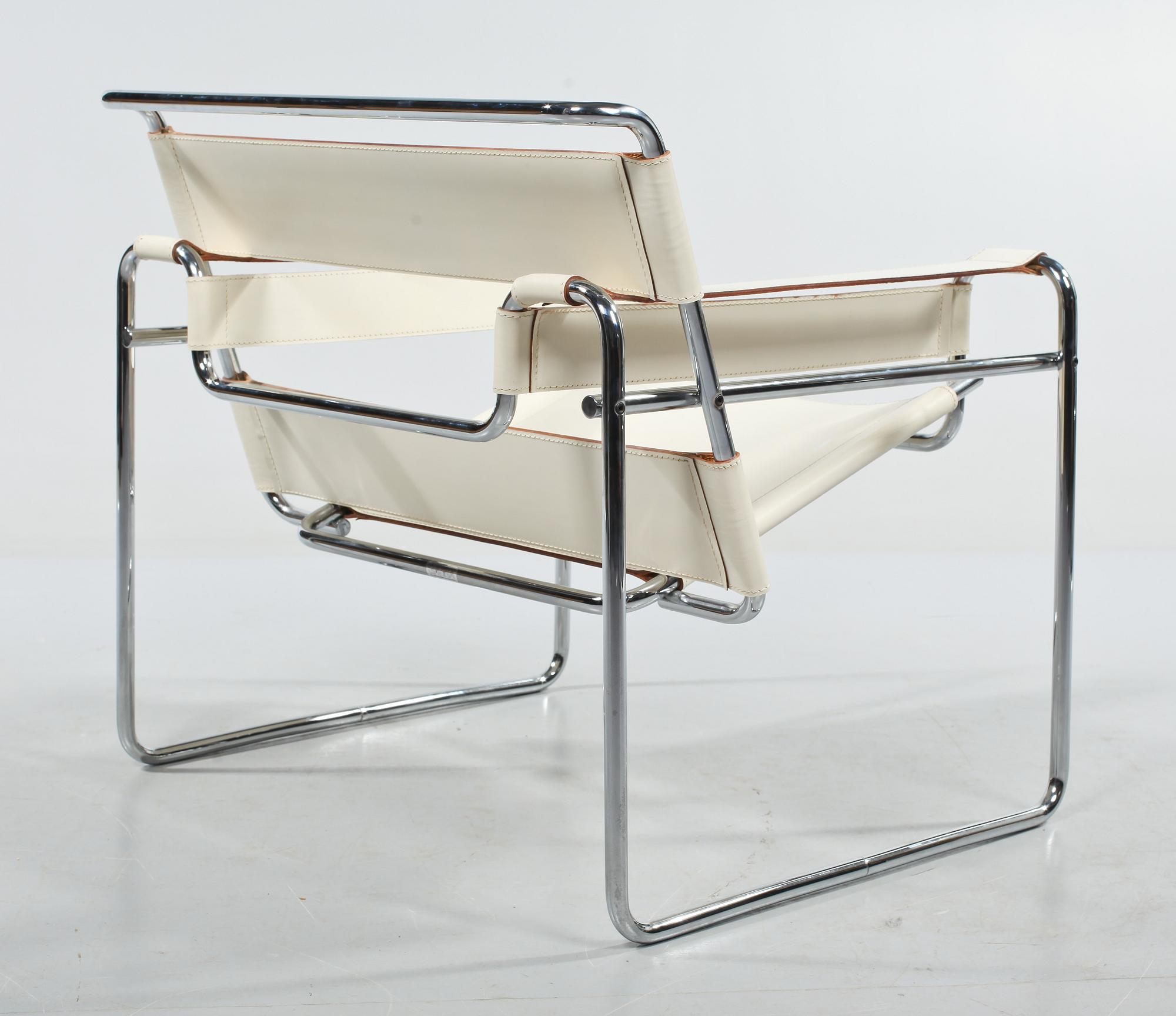 FÅTÖLJ, "Wassily", Marcel Breuer, Gavina, Made in italy, 1980-tal.