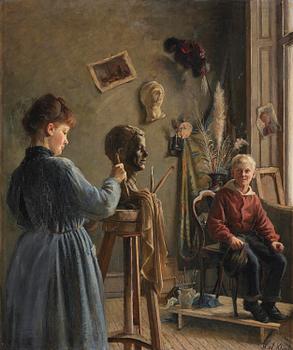 800. Hilma af Klint, Studio interior.