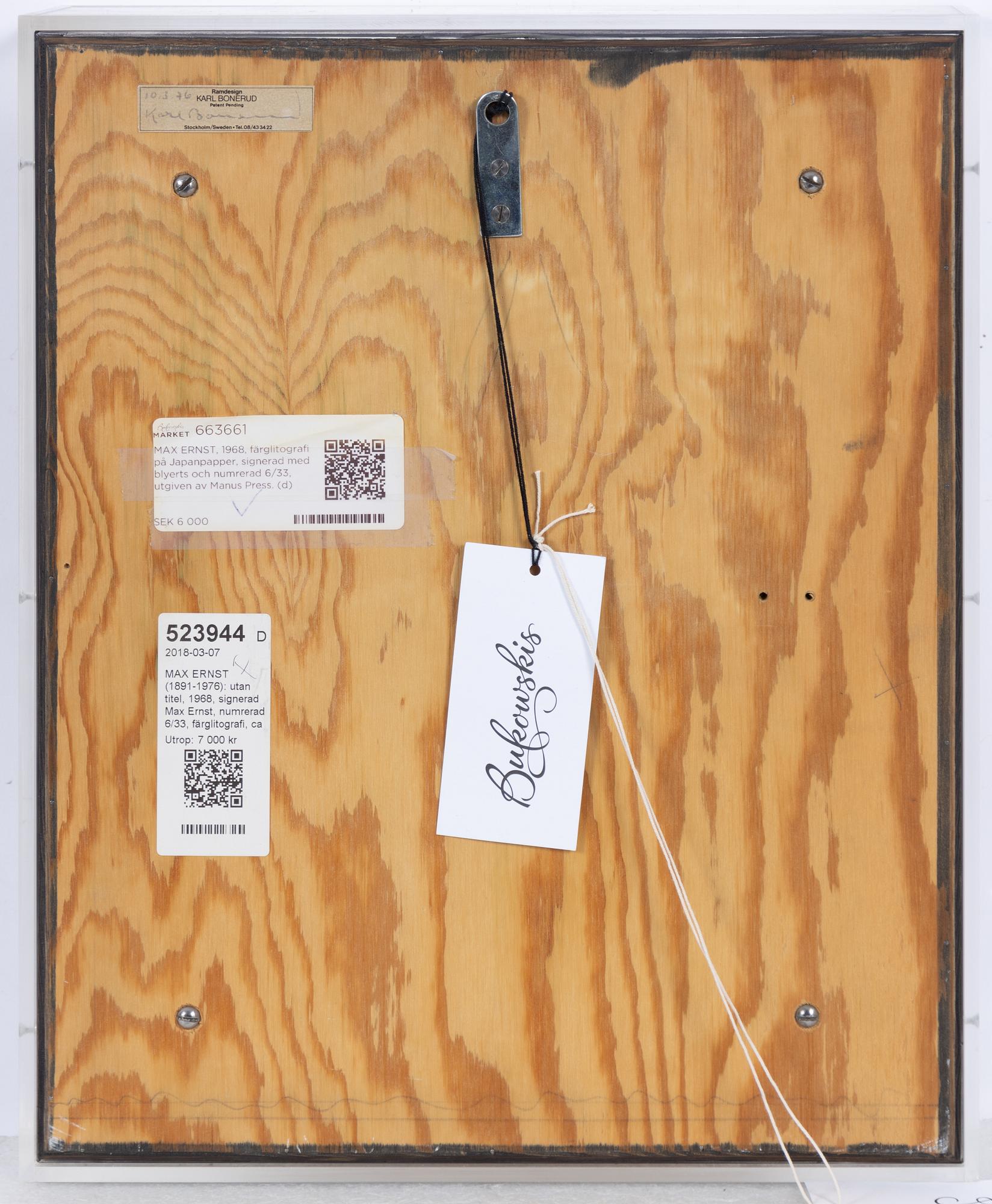 Max Ernst, From "Lewis Carroll, The Hunting of the Snark, an Agony in Eight Fits, plate VII".