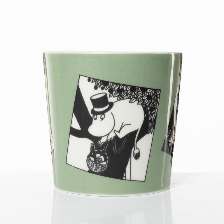 Moomin Mug Green, Arabia, Finland 1990-1993.