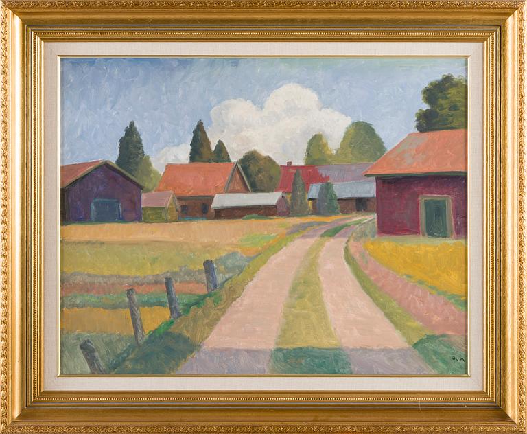 Onni Oja, Village road.