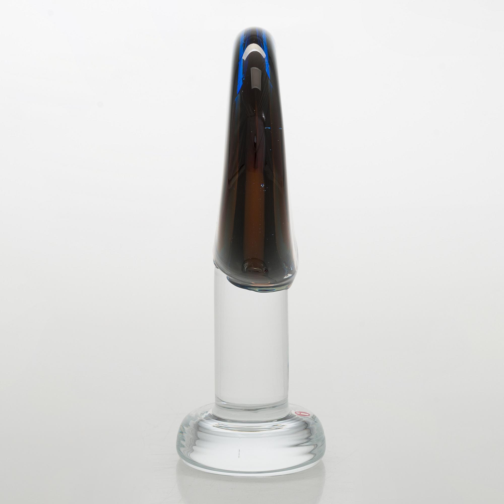 Oiva Toikka, skulptur, "Lollipop", signerad Oiva Toikka, Nuutajärvi 2008 29/60.