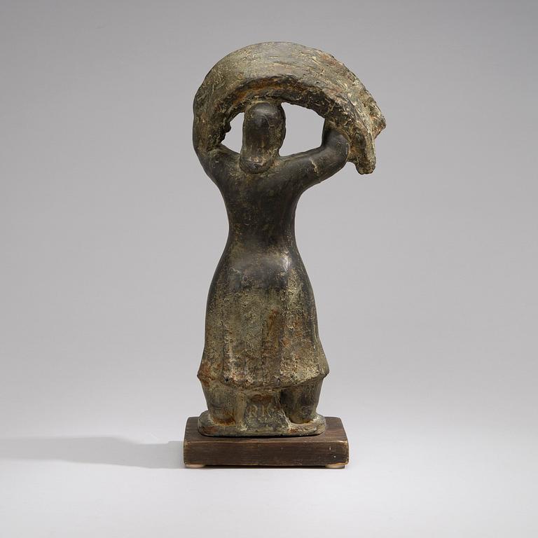 RAKEL KOIVISTO, skulptur, bly, signerad RK.