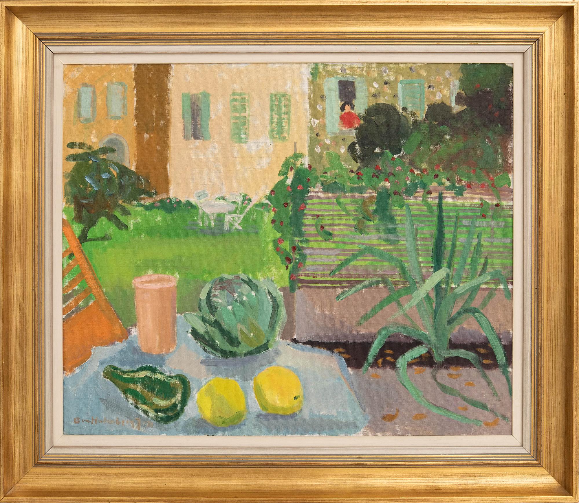 Eva Holmberg-Jacobsson, I trädgården.