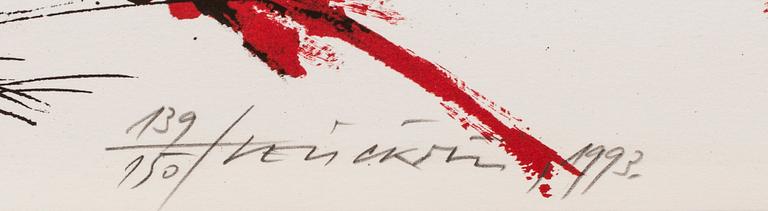 Vladimir (Vlada) Veličković, VLADIMIR VELICKOVIC, colour lithographe, signed and numbered 139/150, dated 1993.