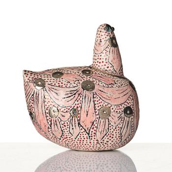 Birger Kaipiainen, a glazed ceramic sculpture of a bird, Arabia, Finland 1970s.