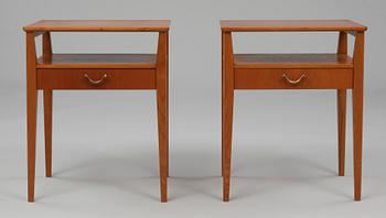 SÄNGBORD, ett par, Sverige, 1940/1950-tal.