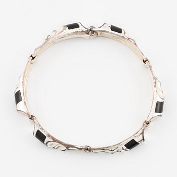 Lapponia, armband, silver och trä.