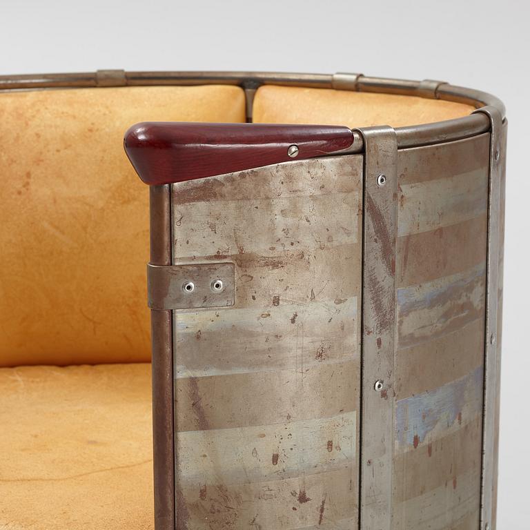 Mats Theselius, an 'Älgskinnsfåtöljen' lounge chair, Källemo, ed. 311/360, Sweden post 1991.