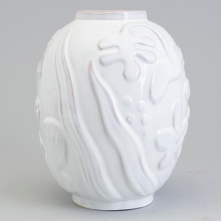 A earthenware vase by Anna-Lisa Thomson for Upsala Ekeby, around the mid 20th century.