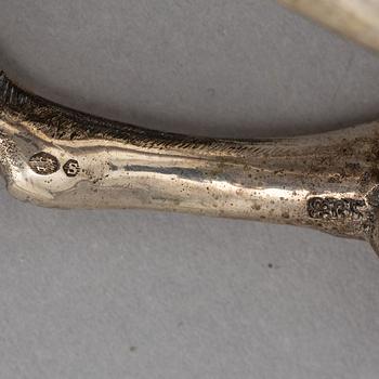 A parcel-gilt silver sculpture / bowl, Swedish import mark.