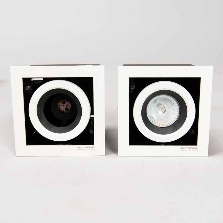 A set of 26 "Antares" spotlights by Flos, designed by F. A. Porsche, 2010s.