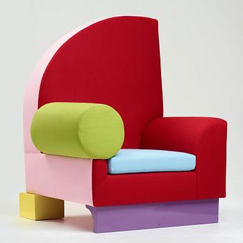 Peter Shire, An early "Bel air" easy chair, Memphis Milan, post 1982.