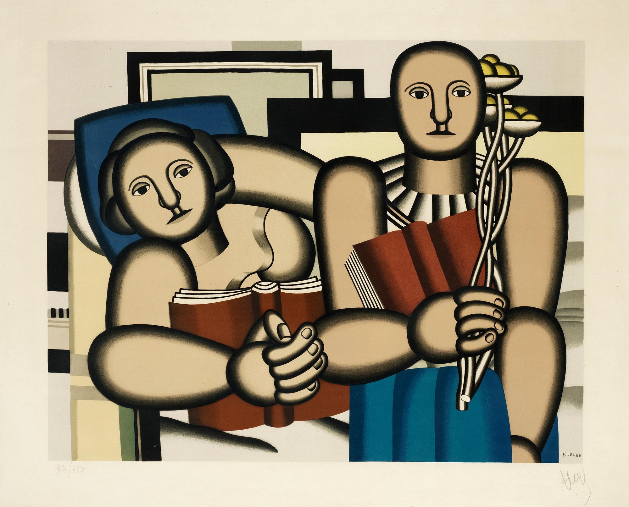 Fernand Léger, (After), "La lecture".