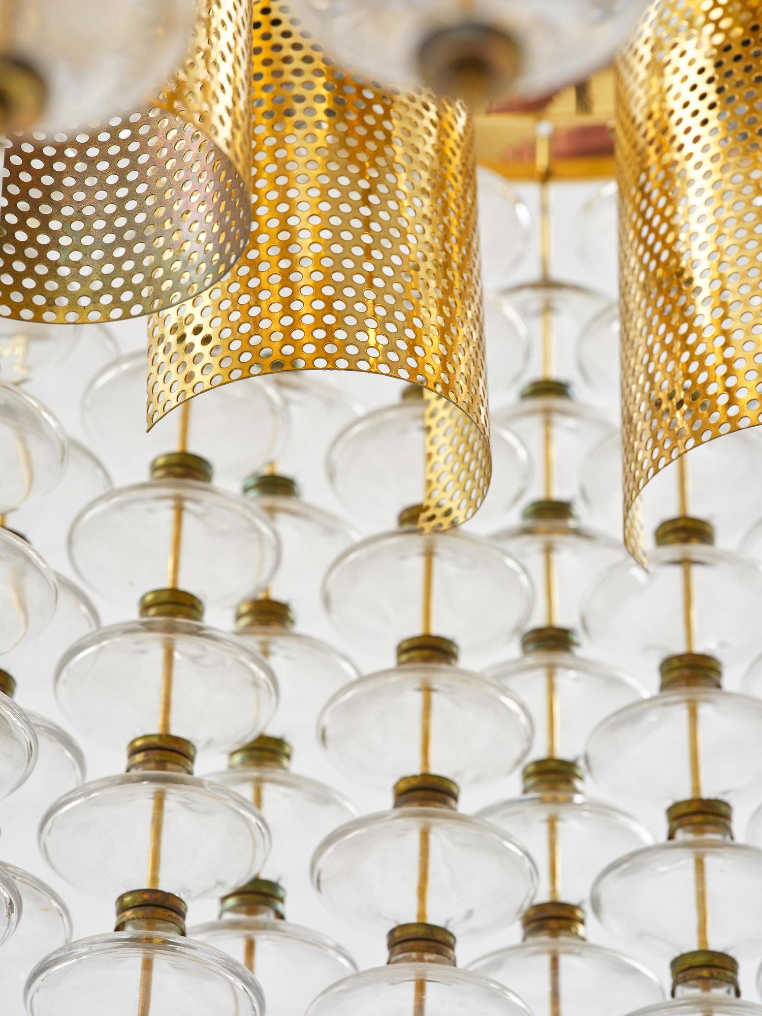 Hans-Agne Jakobsson, taklampa, "Estrella", modell "T 580", Hans-Agne Jakobsson AB, Markaryd, 1960-70-tal.