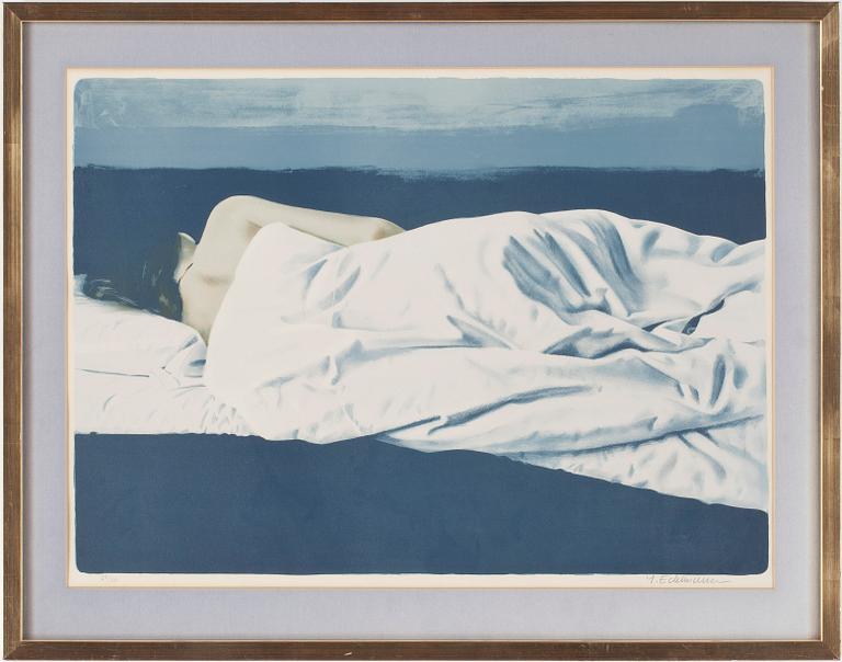 YRJÖ EDELMANN, färglitografi, signerad o numr 129/150.