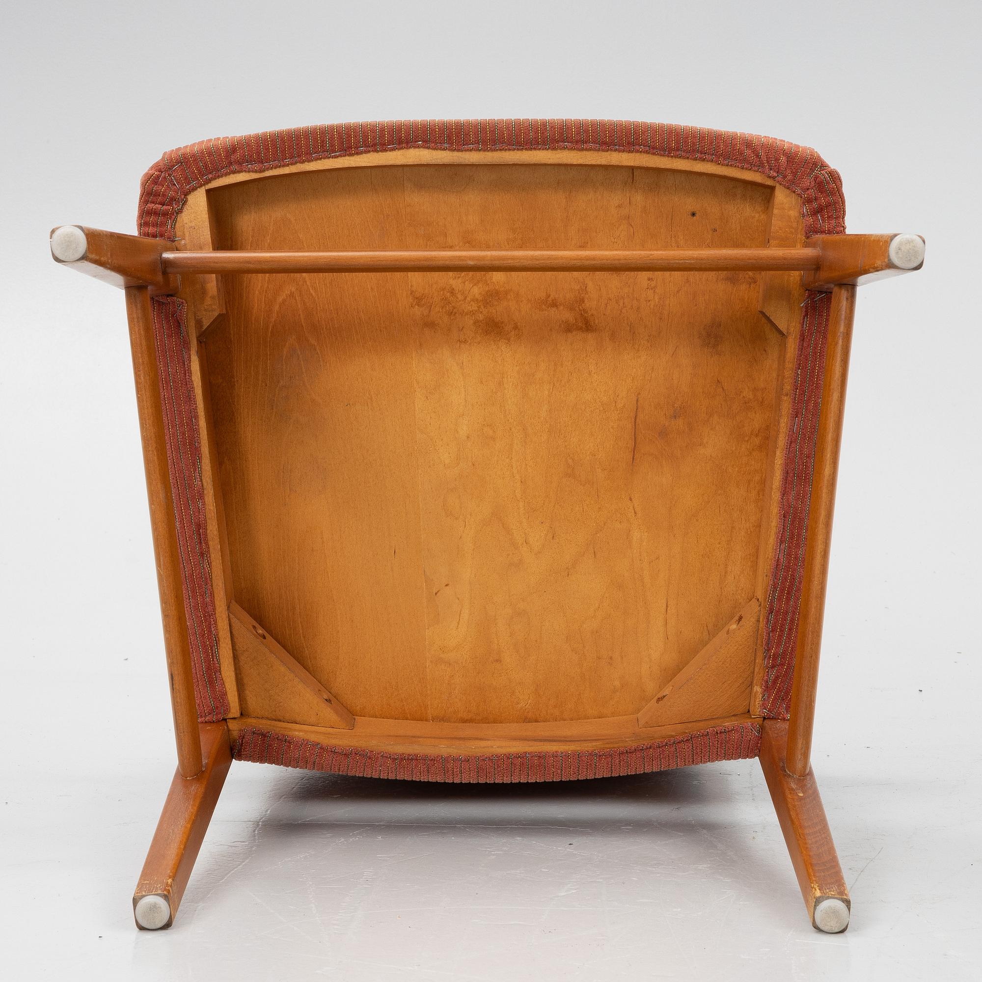 David Rosén, a pair of model 562-317 armchairs, Nordiska Kompaniet, 1959.