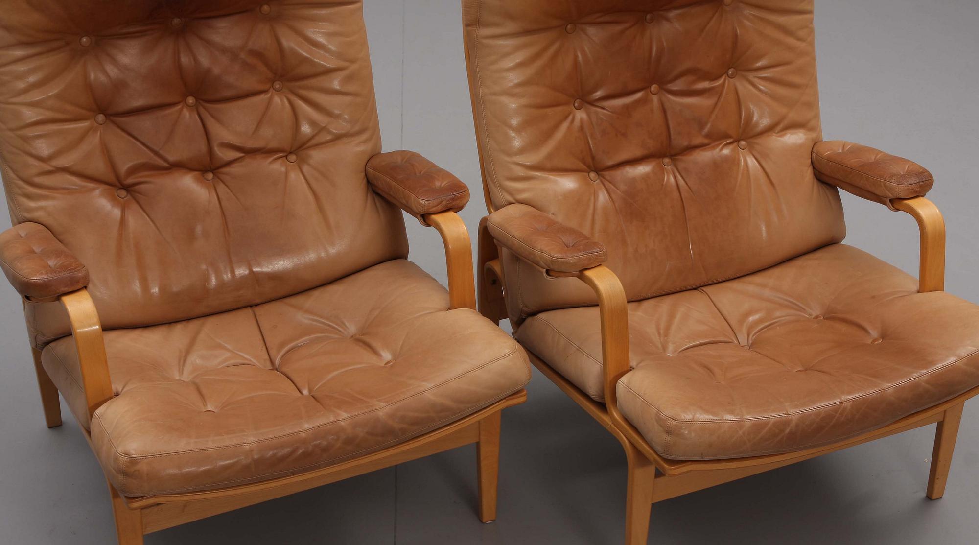 FÅTÖLJER, ett par, "Ingrid", Bruno Mathsson.