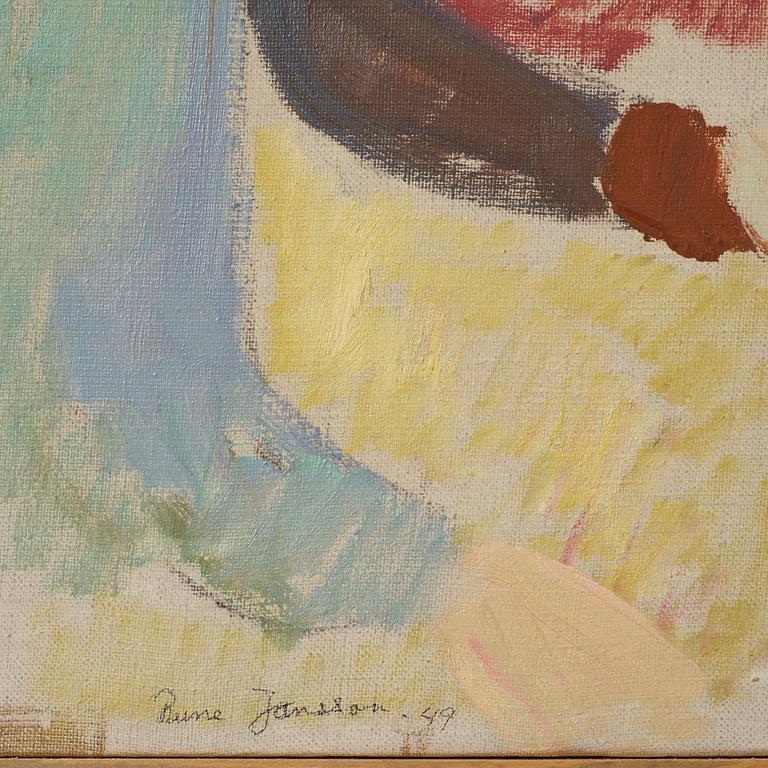 RUNE JANSSON, oil on canvas, signed and dated -49.