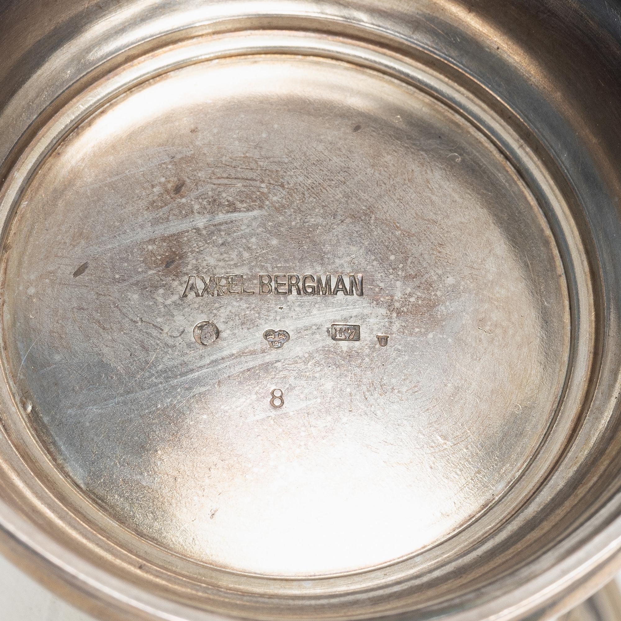 Cup, 7 pcs, silver, including CG Hallberg, Stockholm 1918.