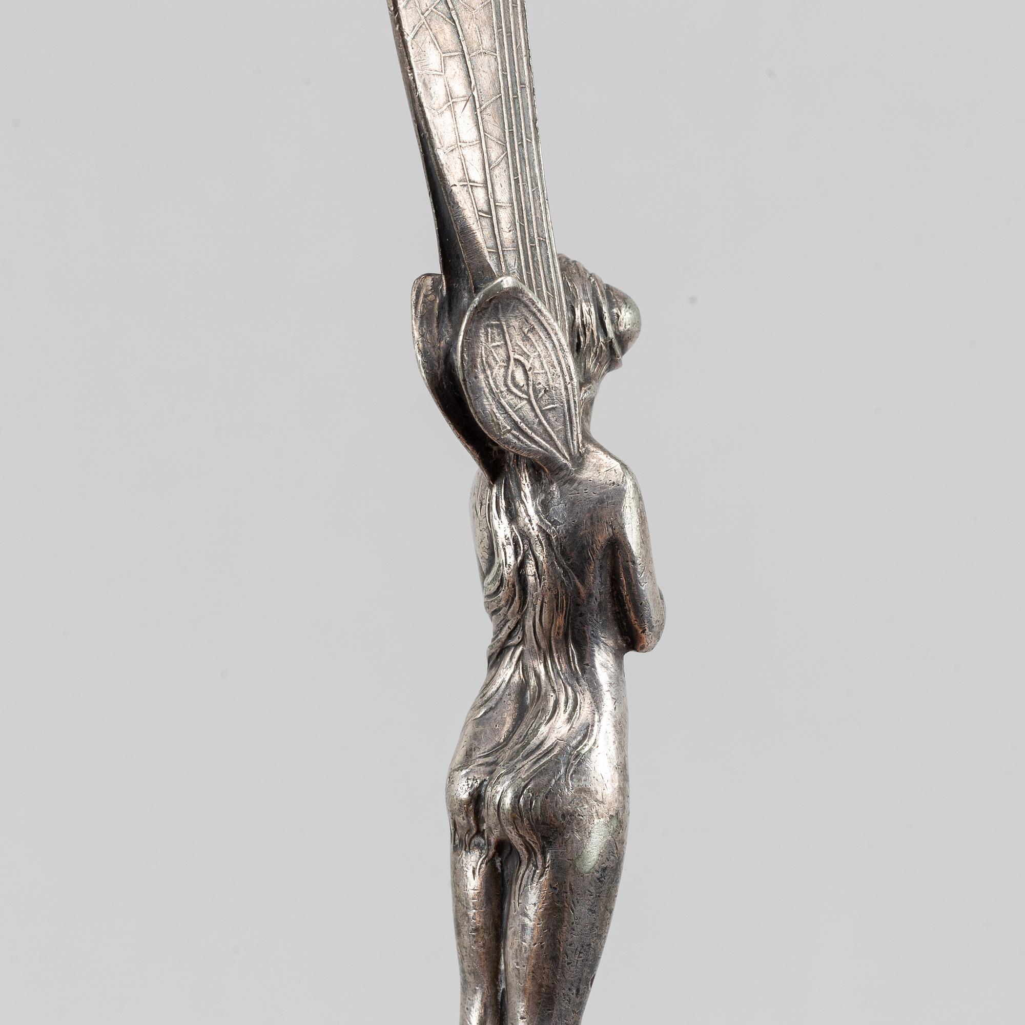 A pair of Art Nouveau fairy letter openers, early 20th Century.