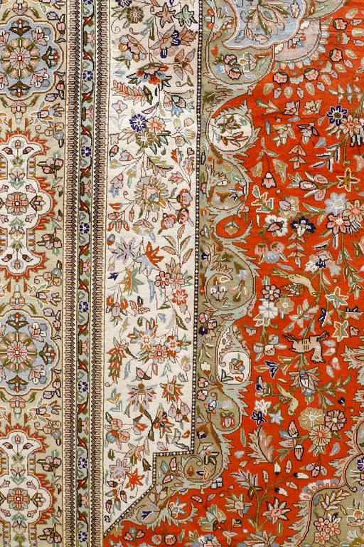 Carpet, Tabriz so-called Tabatabai, 407 x 308 cm.
