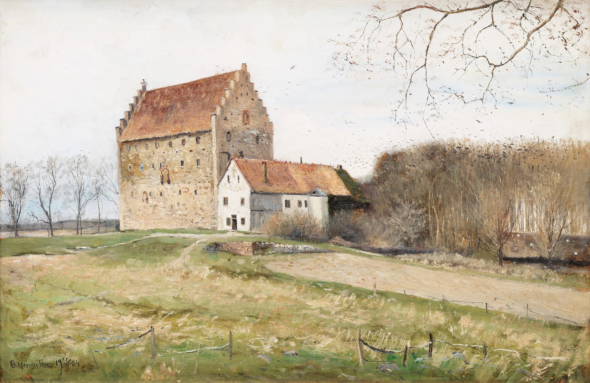 OLOF HERMELIN, olja på duk, sign och dat 27/4 1904.