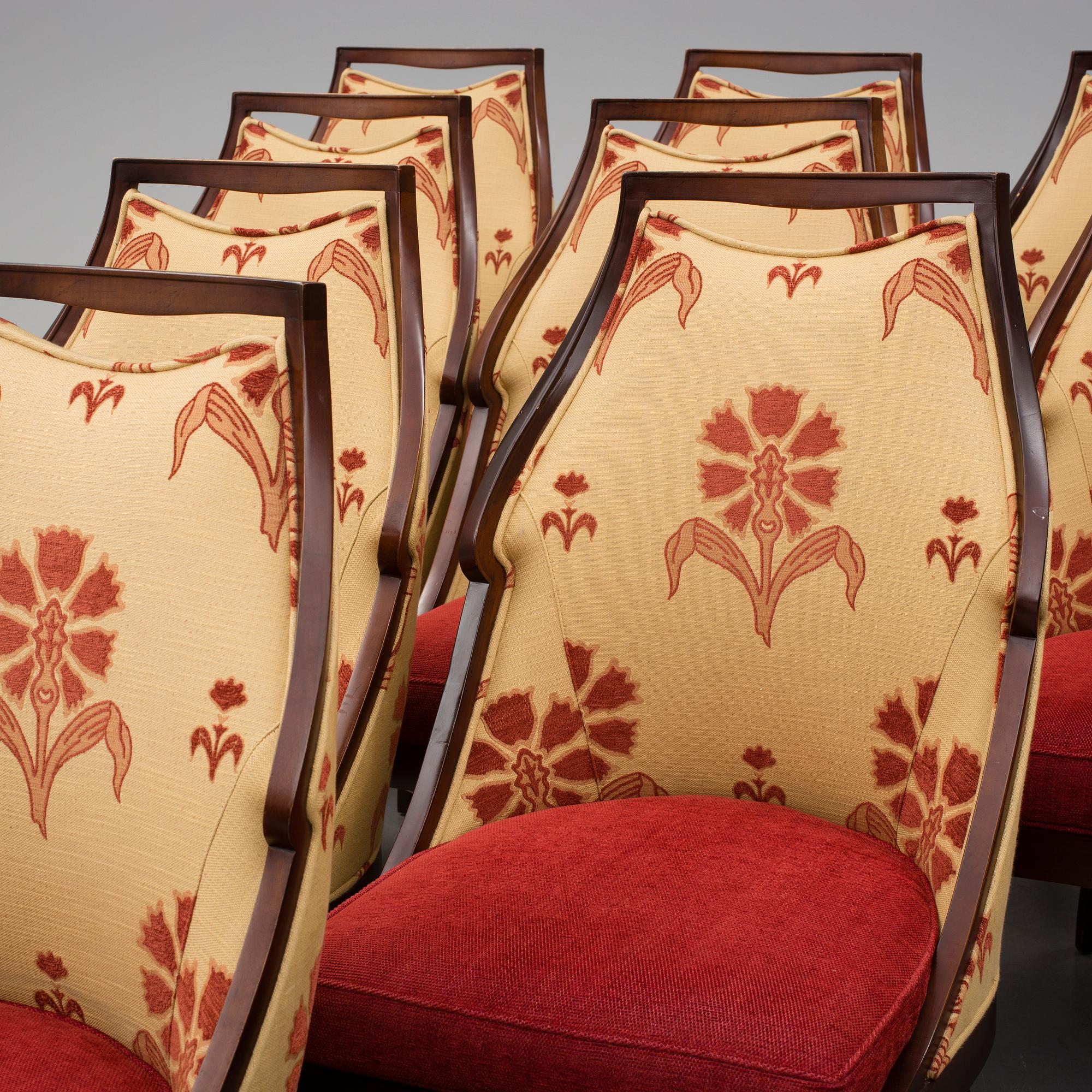 MATSALSGRUPP, 13 delar, Baker Furniture, 1900-tal.
