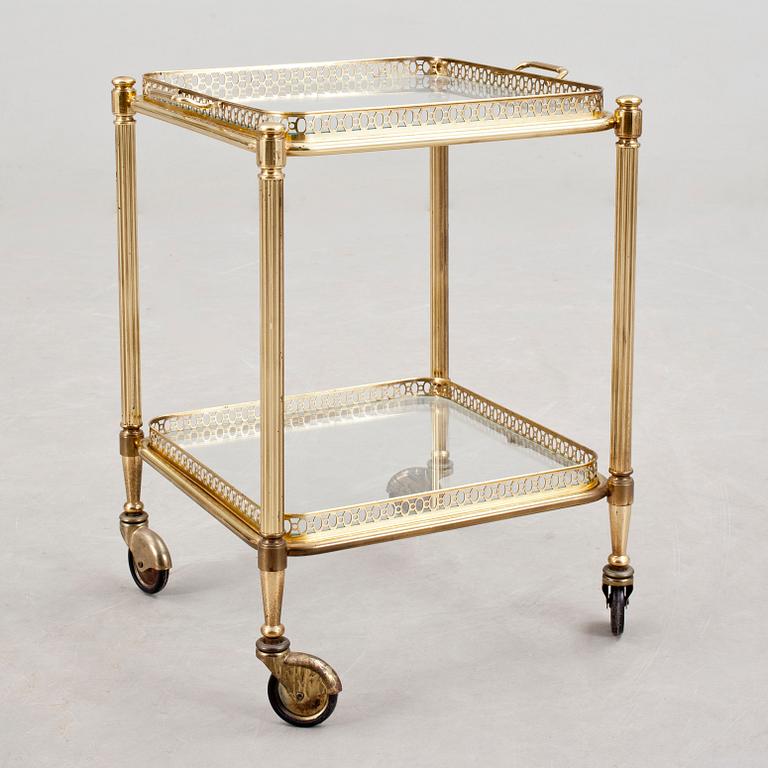 SERVERINGSVAGN, mässing, 1900-talets andra hälft.
