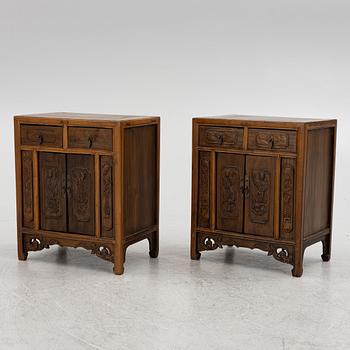 Nightstands, a pair, China, 20th century.