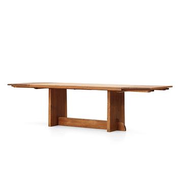 267. Axel Einar Hjorth, a "Lovö" stained pine table, Nordiska Kompaniet 1930s.