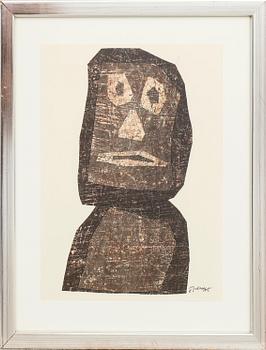 Jean Dubuffet, "Le Guerrier" 1958.